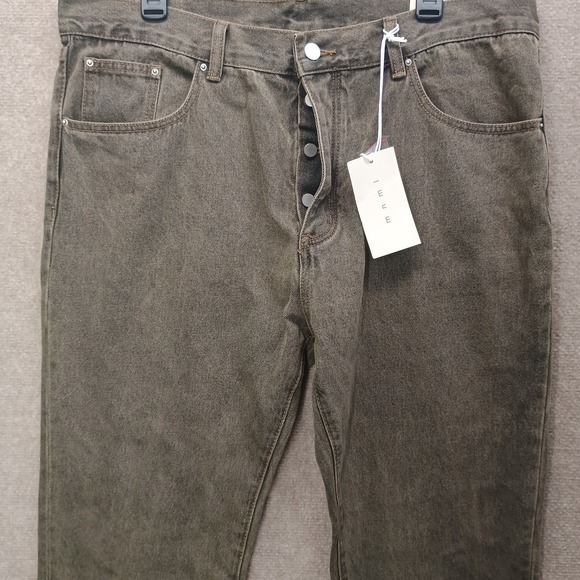 NEW MNML D355 Men's 38X32 Button Fly Denim Jeans Medium Gray Wash‎ - Picture 1 of 12